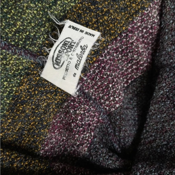 Missoni Sport Wool Blend Long Sleeve Turtleneck Striped Sweater Women’s Sz M - Picture 7 of 7